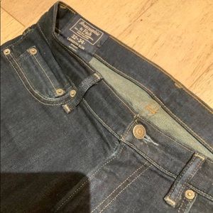 Abercrombie and Fitch Langdon Slim Stretch - Mens 32 x 34 (dark wash)